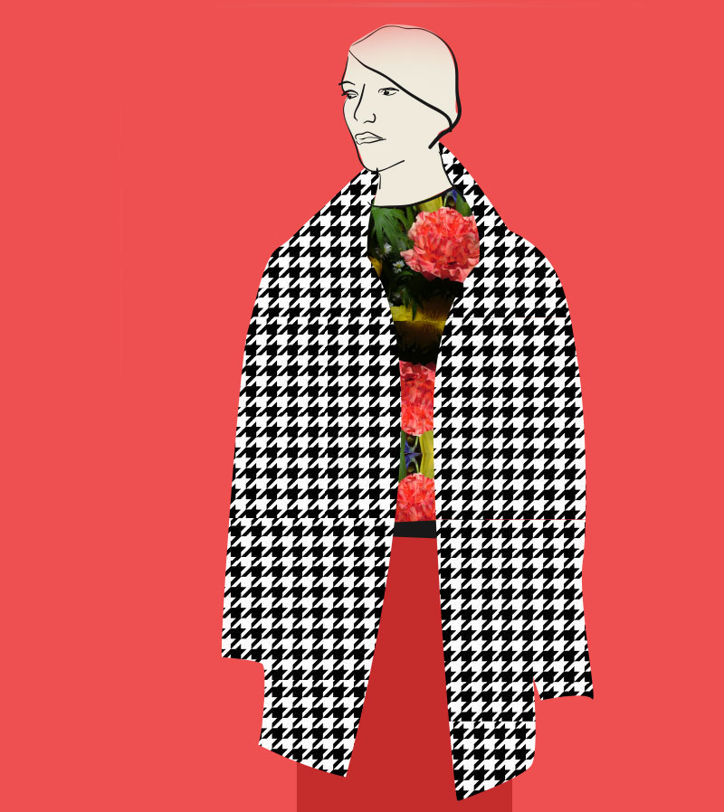 fashion illustration on patterns