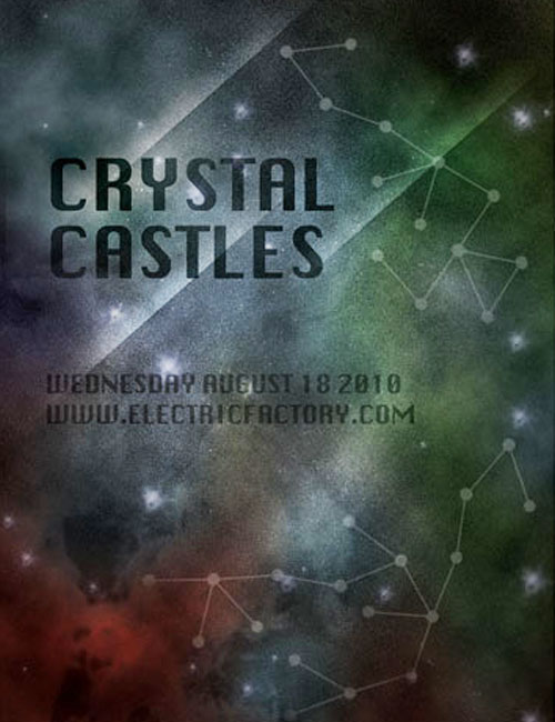 music poster for crystal castles